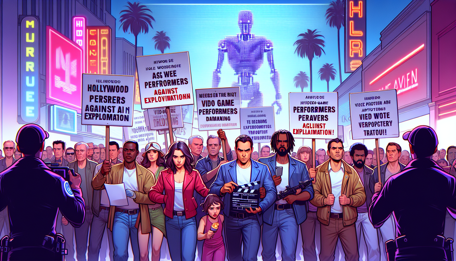 Hollywood's Video Game Performers Enter Strike to Safeguard Against AI Exploitation